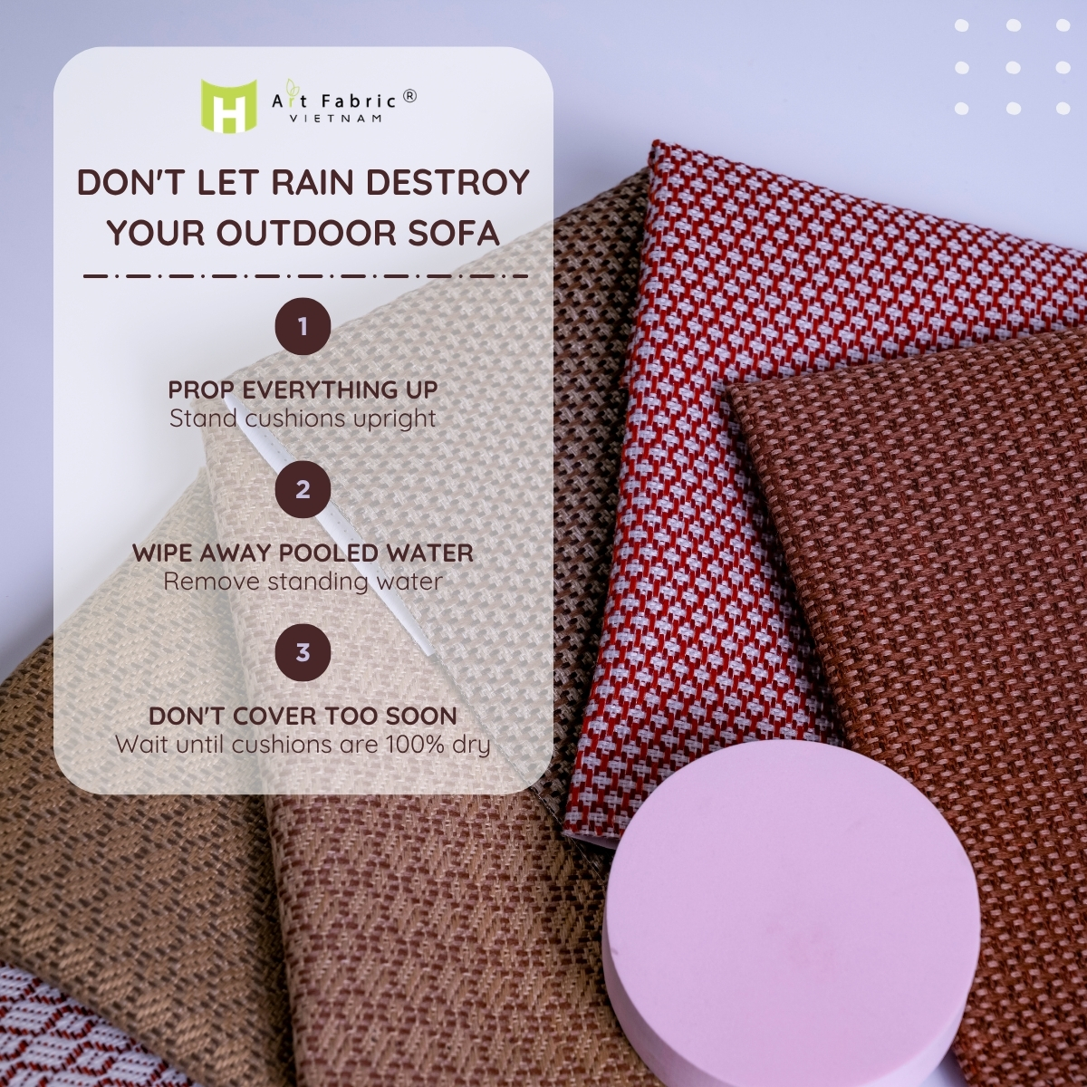 Outdoor Sofa Maintenance: Keep It Like New in the Rainy Season
