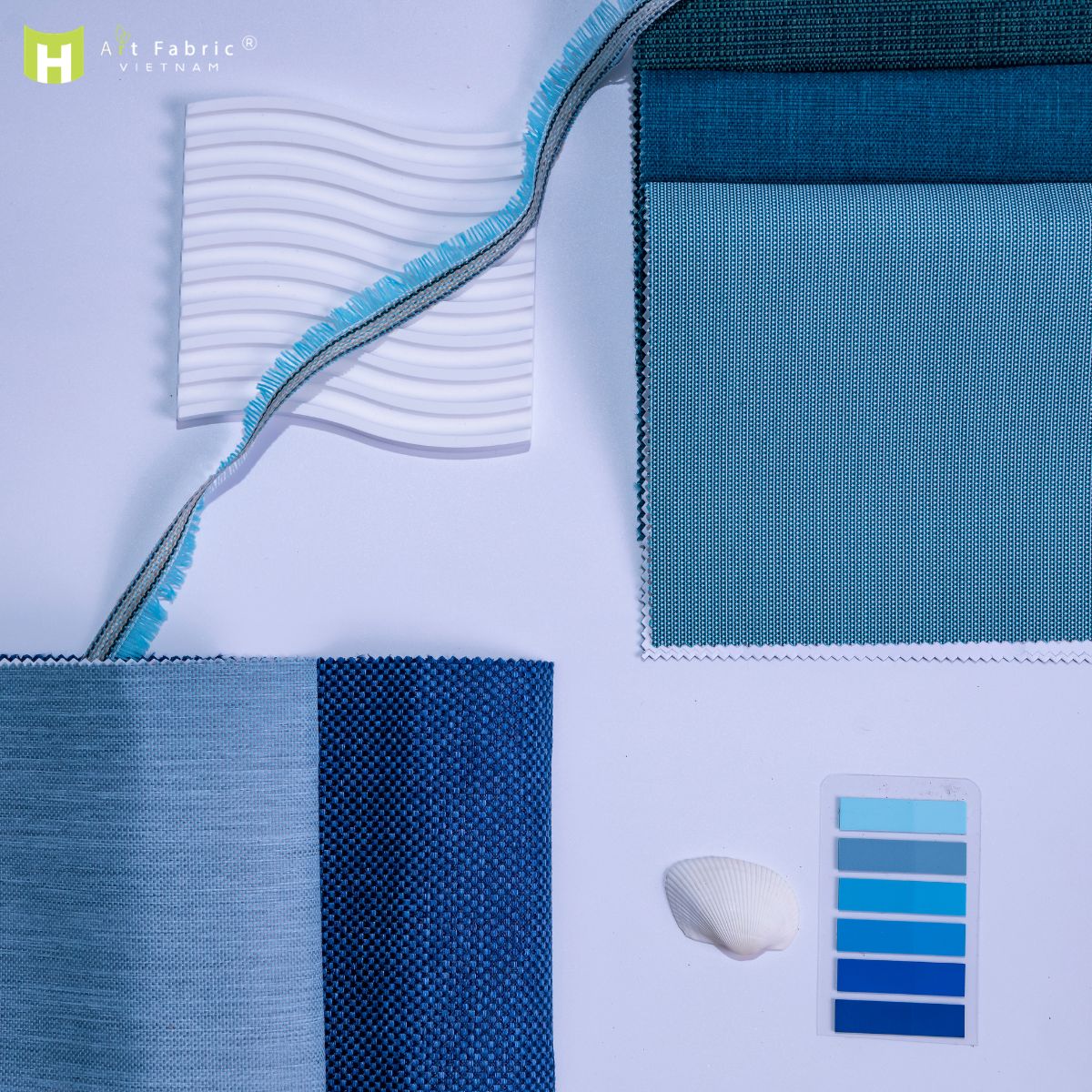 Mediterranean: White & Ocean Blue