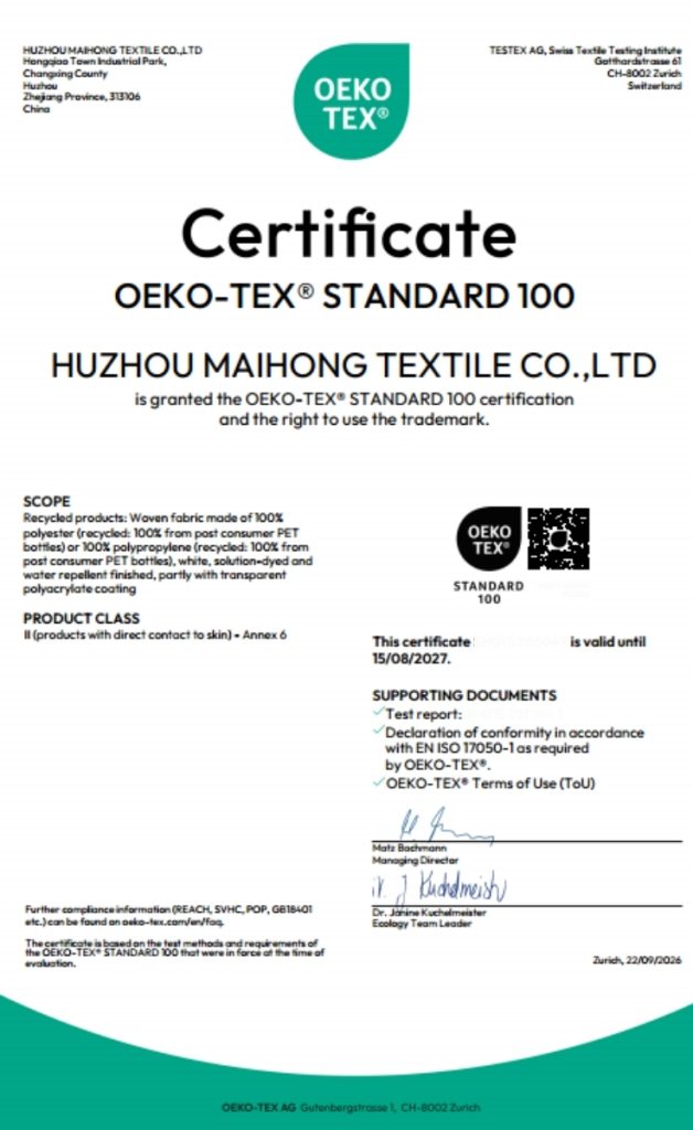 What's the Difference OEKO-TEX vs REACH vs GRS vs PFAS-Free?